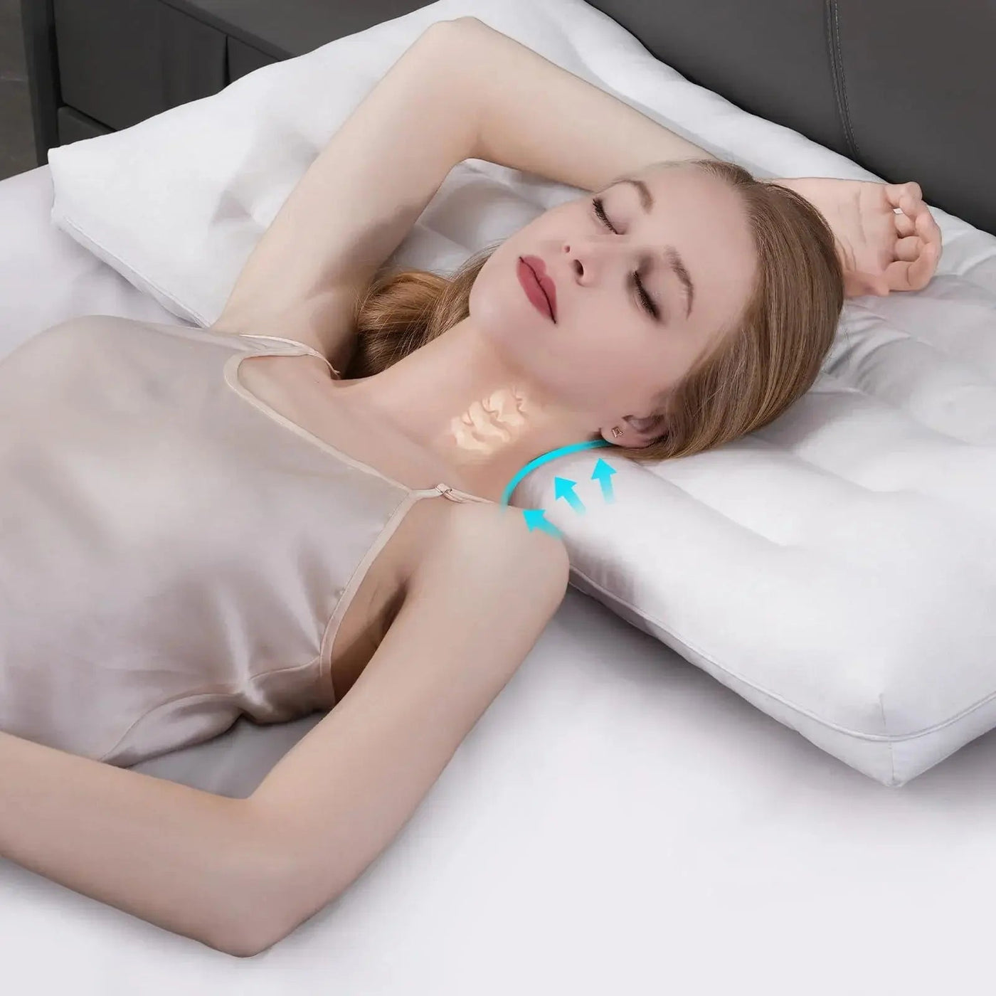 Contour pillow resting zones